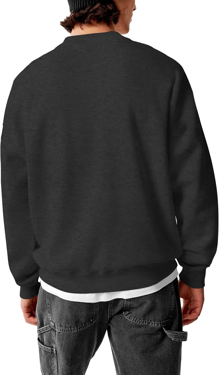 Hat and Beyond Mens Ultimate Heavyweight Sweatshirt Crew Neck Fleece Essentials Pullover Comfort Sweater XS-5XL