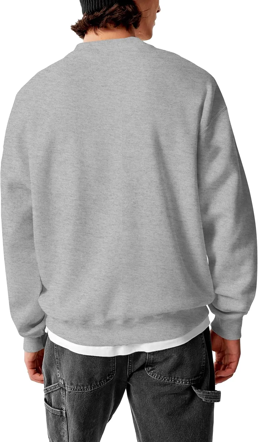 Hat and Beyond Mens Ultimate Heavyweight Sweatshirt Crew Neck Fleece Essentials Pullover Comfort Sweater XS-5XL