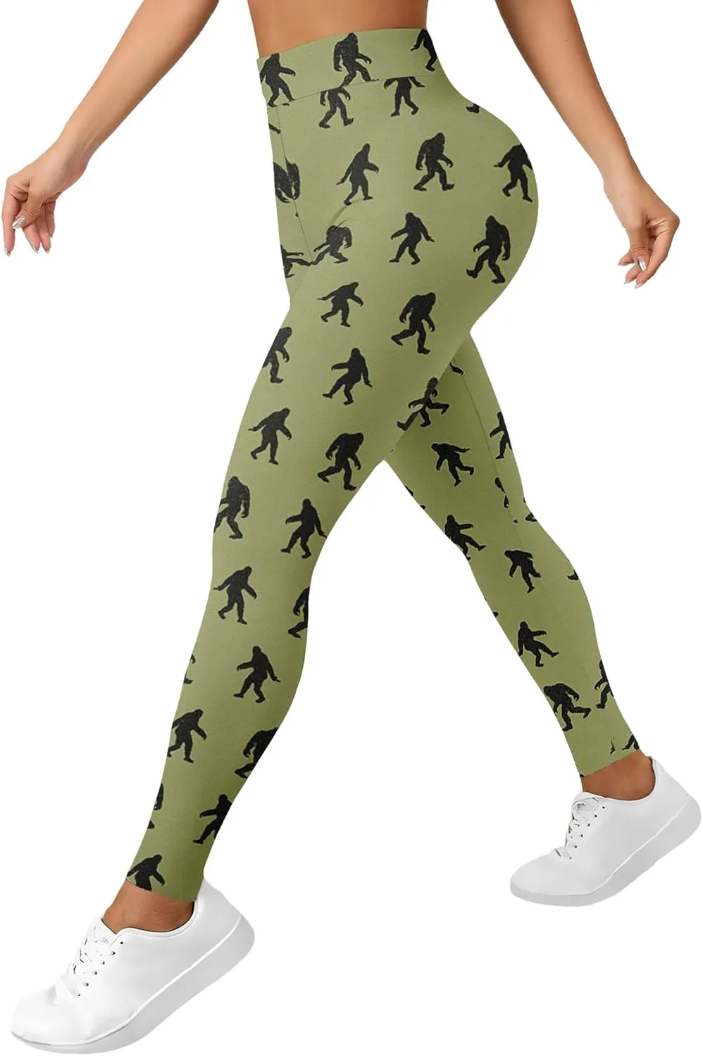 High Waisted Print Leggings for Women Gym Funny Womens Yoga Pants