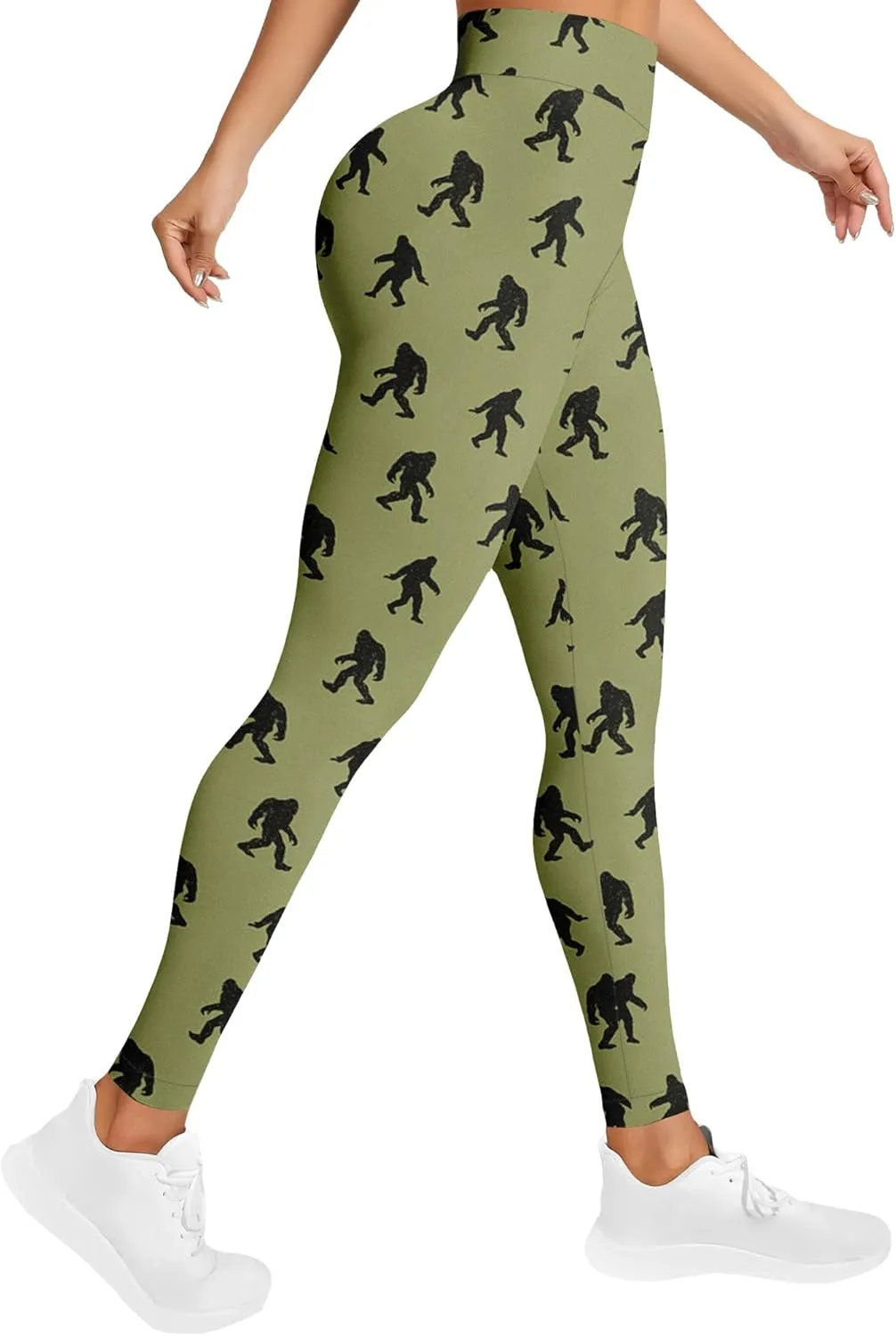 High Waisted Print Leggings for Women Gym Funny Womens Yoga Pants