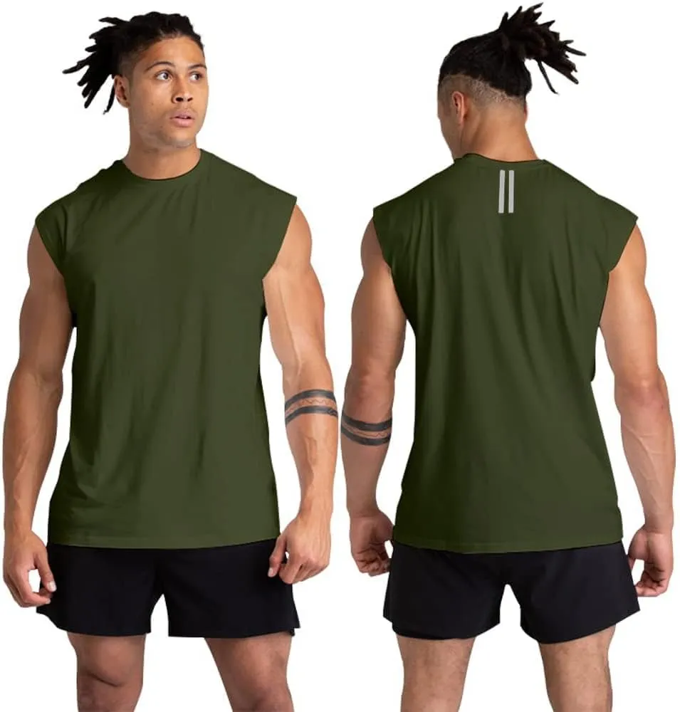 Holure 1 or 3 or 5 Pack Men's Gym Tank Tops Workout Sleeveless T-Shirts Athletic Muscle Tank Training Bodybuilding Shirts