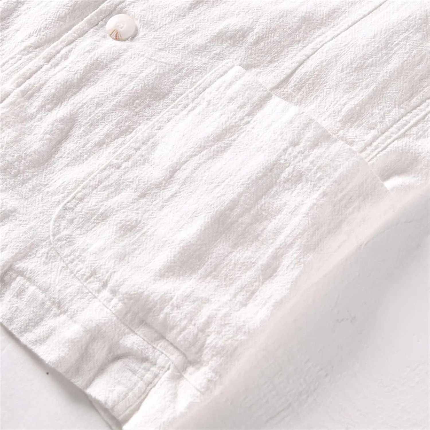 Icegrey Men's Casual Blazer Jacket Regular Fit Polyester Linen Sports Coat Turn-Down Collar Suit Jackets Two Button