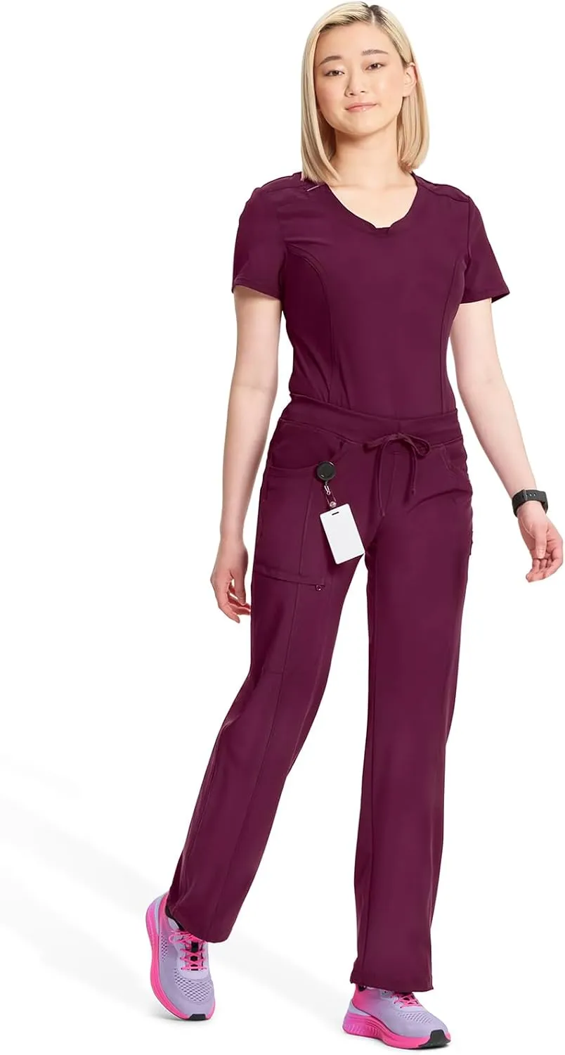 Infinity by Cherokee Straight Leg Drawstring Women Scrub Pants 360 Stretch with 4 Pockets 1123A