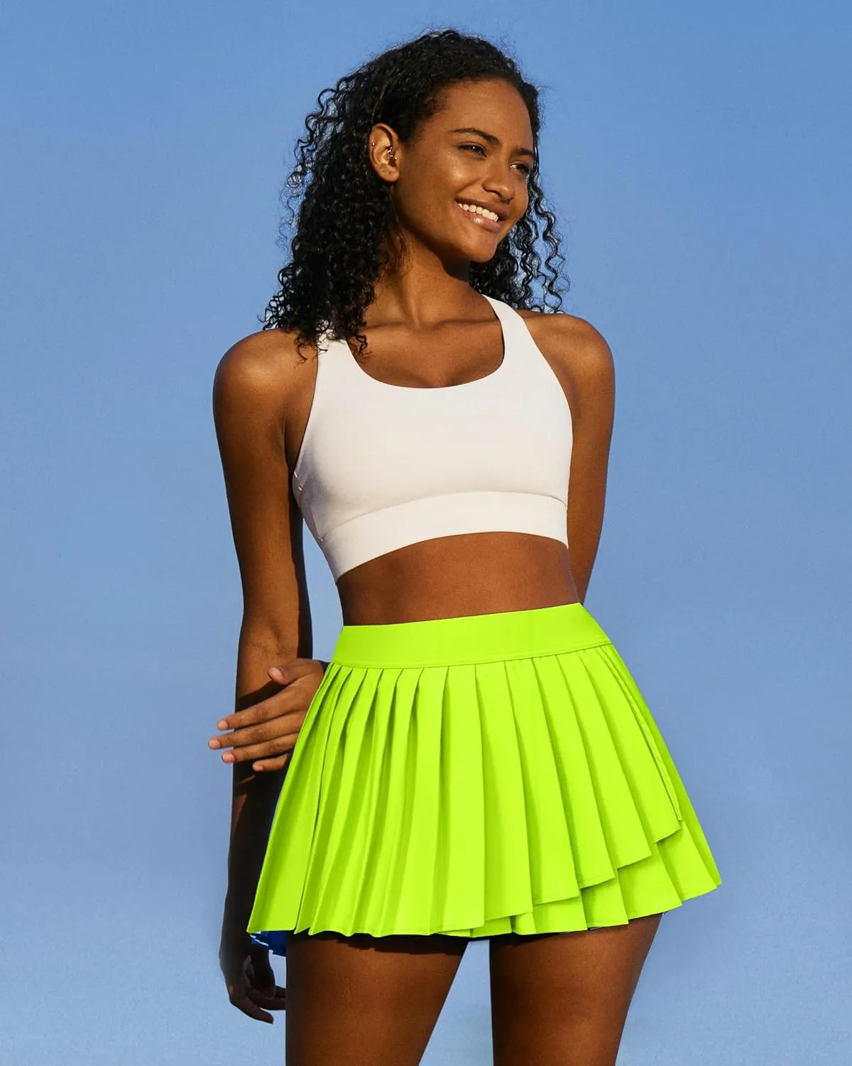 IUGA Tennis Skirt Pleated Skirts for Women with Pockets High Waisted Athletic Skirt Skorts for Woman Workout Golf Skort