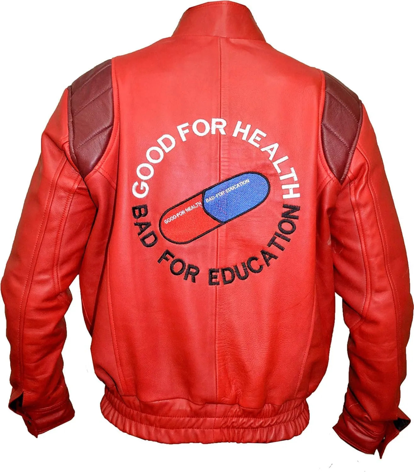 JACKETZONE Akira Kaneda Red Capsule Motorcycle Leather Jacket Halloween Cosplay