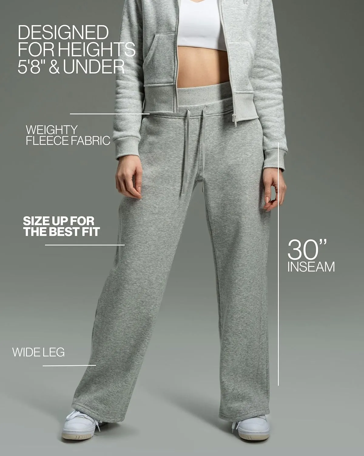 Kamo Fitness CozyTec Wide Leg Pants Woman with Pockets Loose Casual Lounge Sweatpants Women Travel Pant
