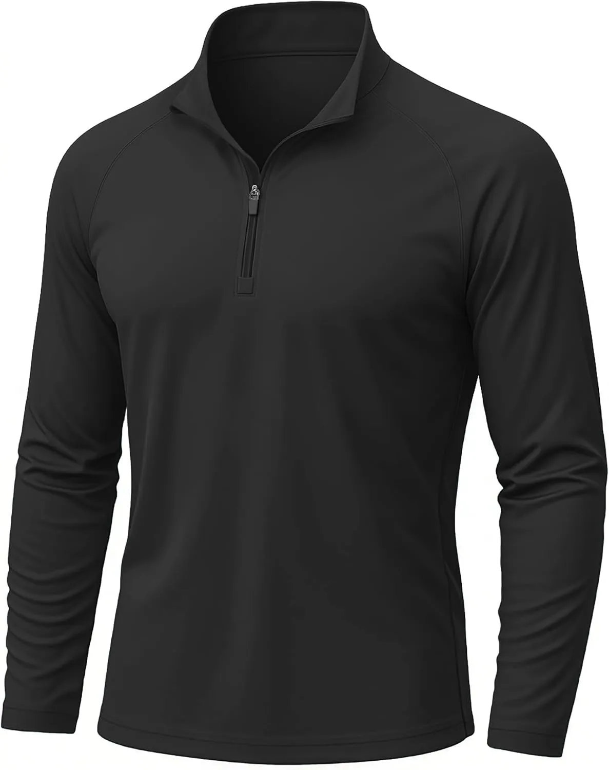 KEFITEVD Long Sleeve Shirts for Mens UPF 50  1/4 Zip Pullover Shirts Outdoor Cooling Athletic Shirt Swim Summer Rash Guard