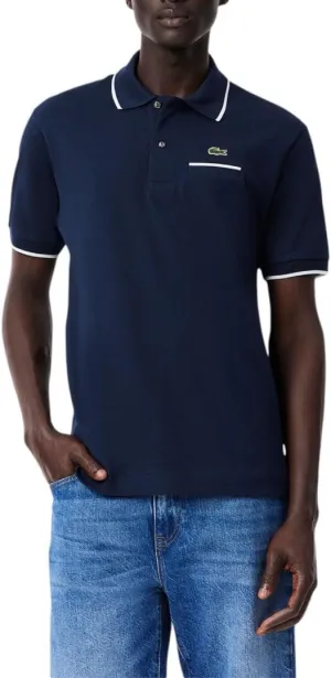 Lacoste Men's Classic Fit Contrast Pique Polo