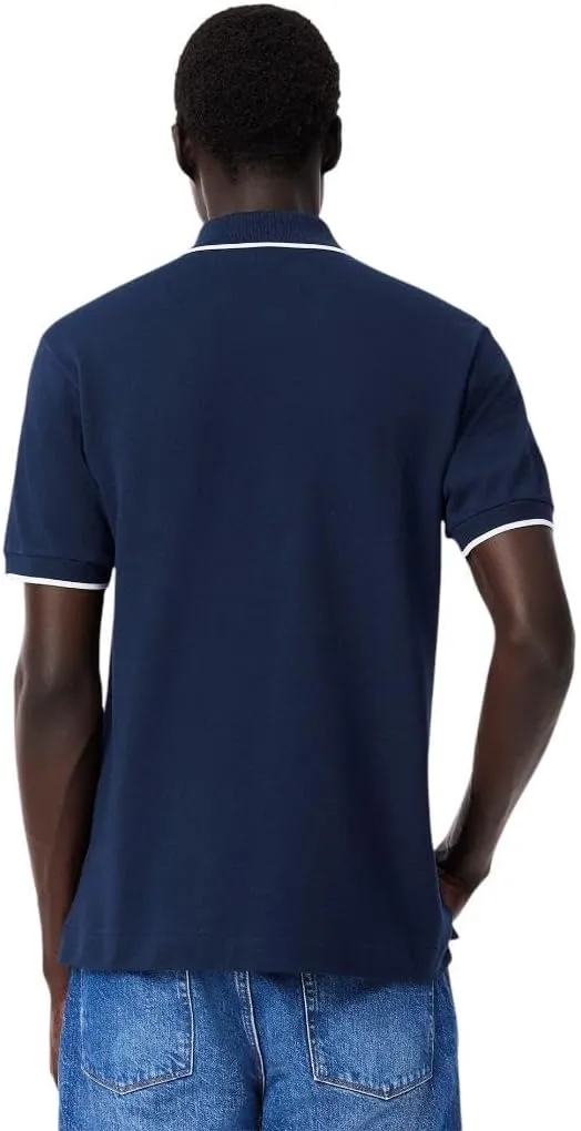 Lacoste Men's Classic Fit Contrast Pique Polo