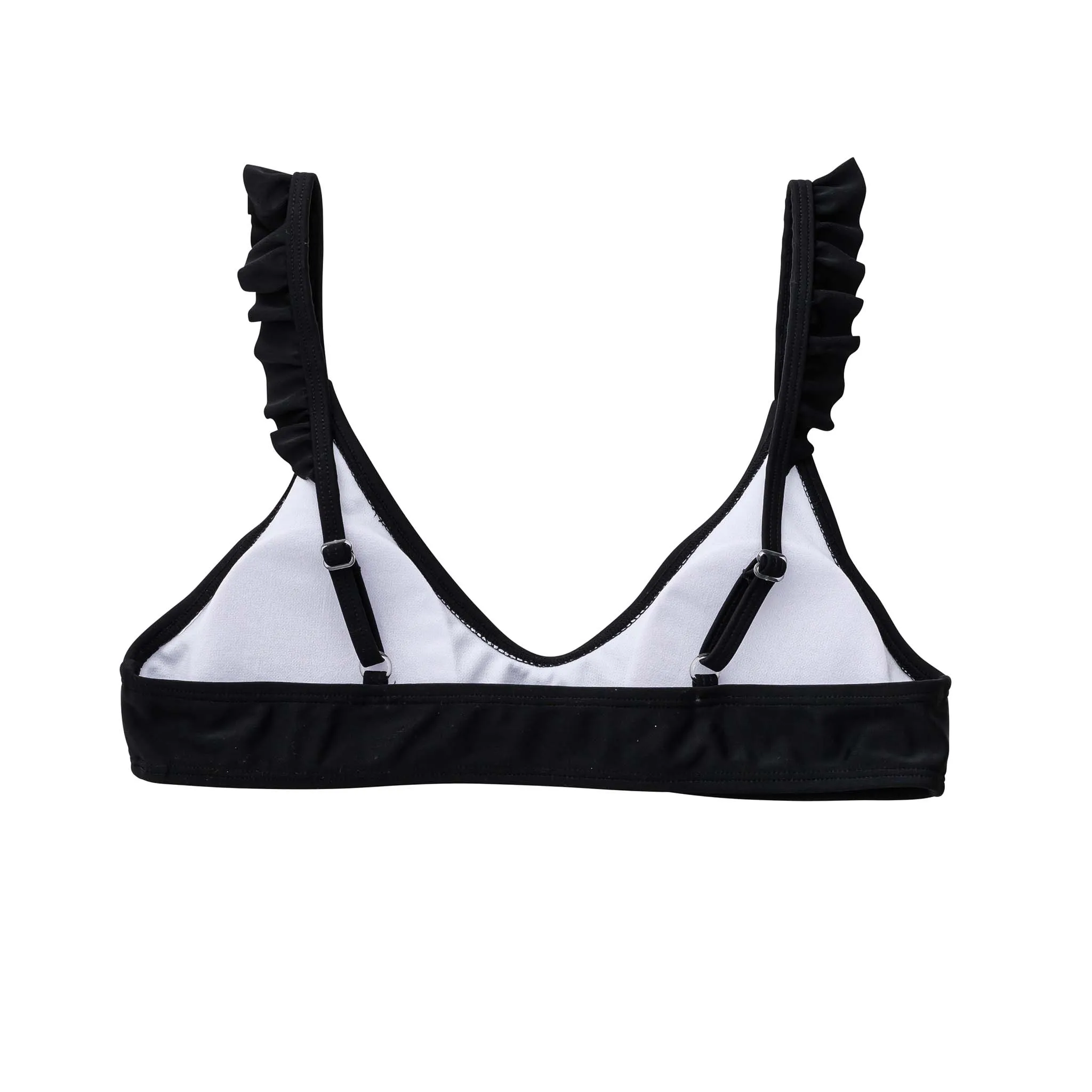 Ladies Sustainable Black Bikini Top