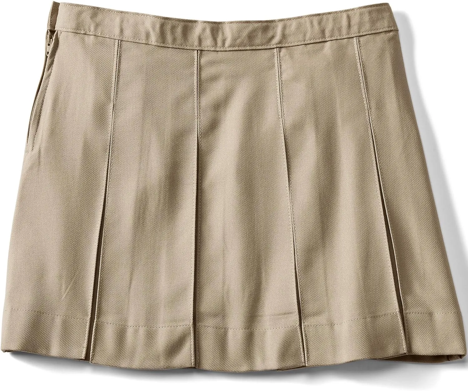 Lands' End School Uniform Girls Solid Box Pleat Skirt Above Knee