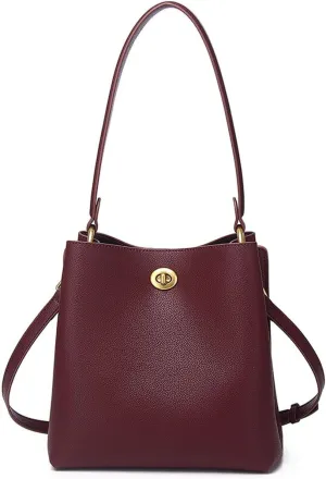 Leather Bucket Bag,Classic Large