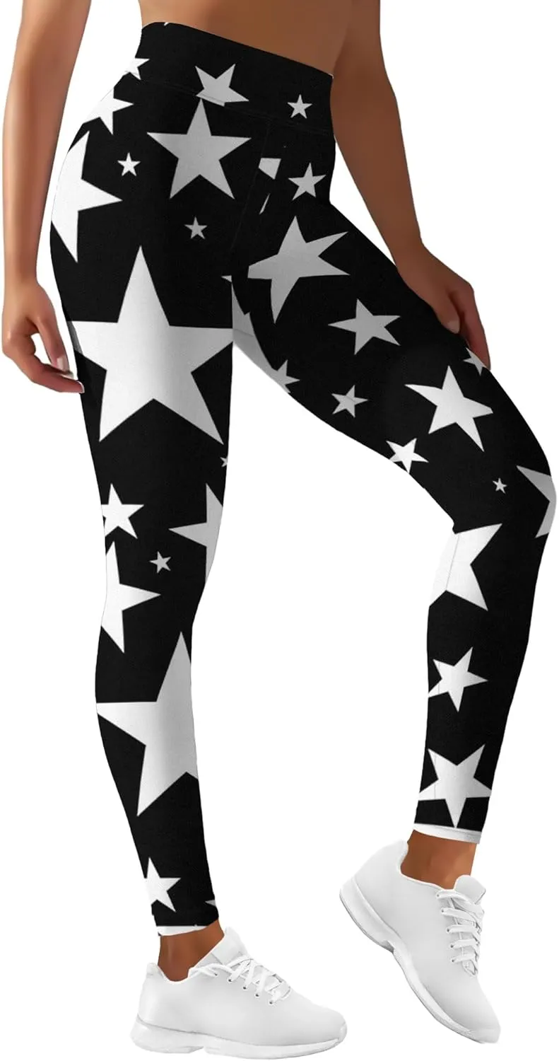 Leggings for Women Funny Printed Gym Womens Yoga Pants Floral Legging Tropical Athletic Pant