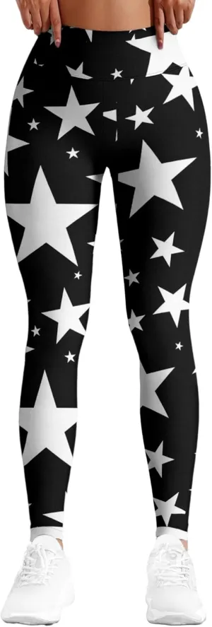 Leggings for Women Funny Printed Gym Womens Yoga Pants Floral Legging Tropical Athletic Pant