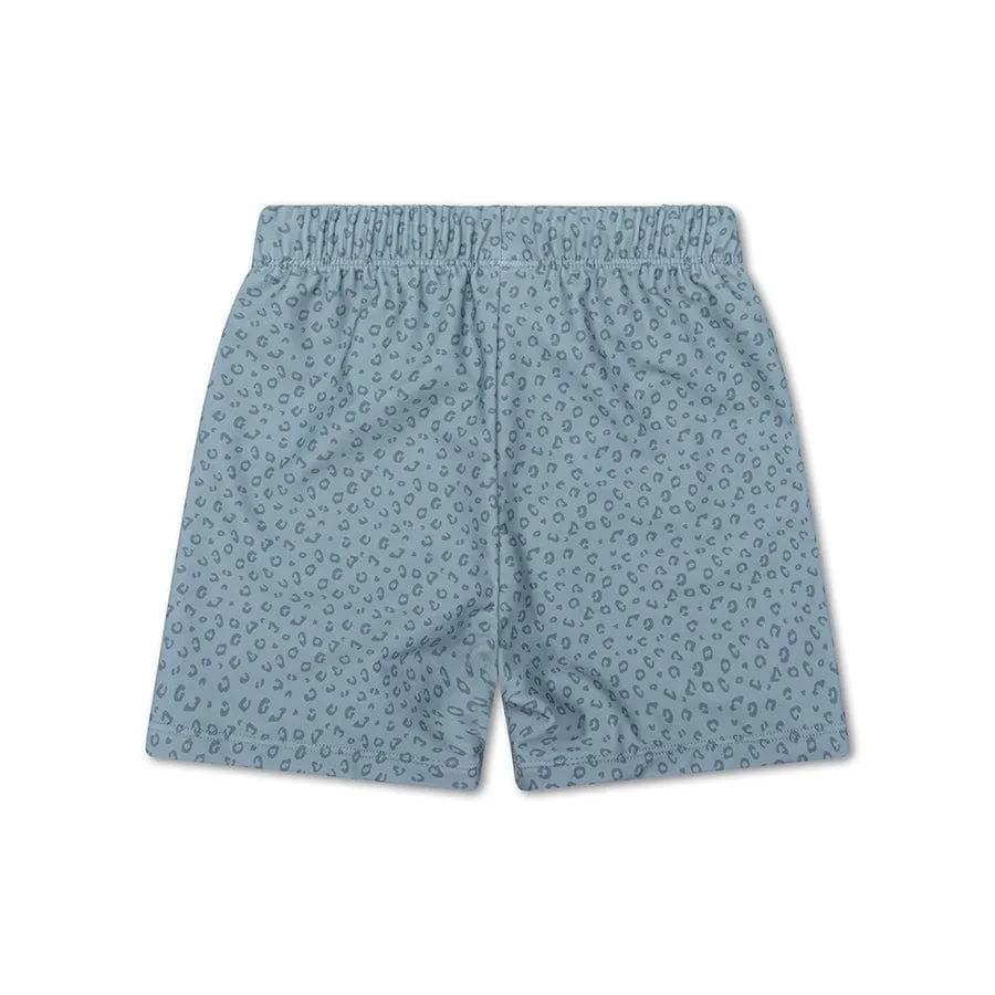 Leopard | Green UV Swim Shorts Boys