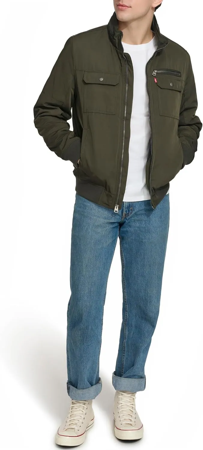 Levi's Men's Stand Collar Utility Bomber