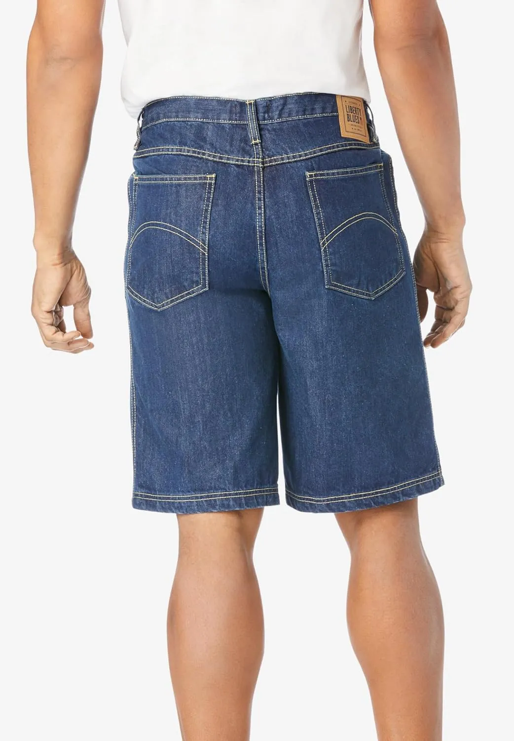 Liberty Blues by Kingsize Men's Big & Tall 5-Pocket Denim Shorts
