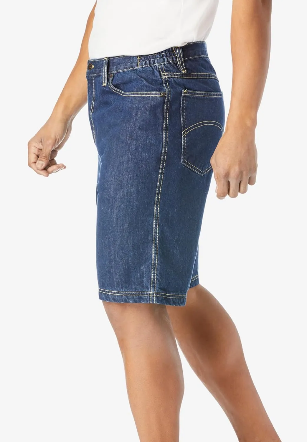 Liberty Blues by Kingsize Men's Big & Tall 5-Pocket Denim Shorts