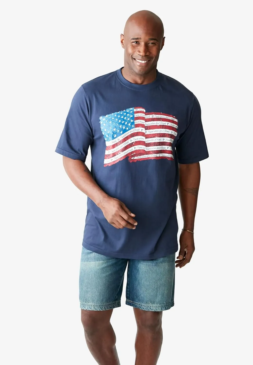 Liberty Blues by Kingsize Men's Big & Tall 5-Pocket Denim Shorts