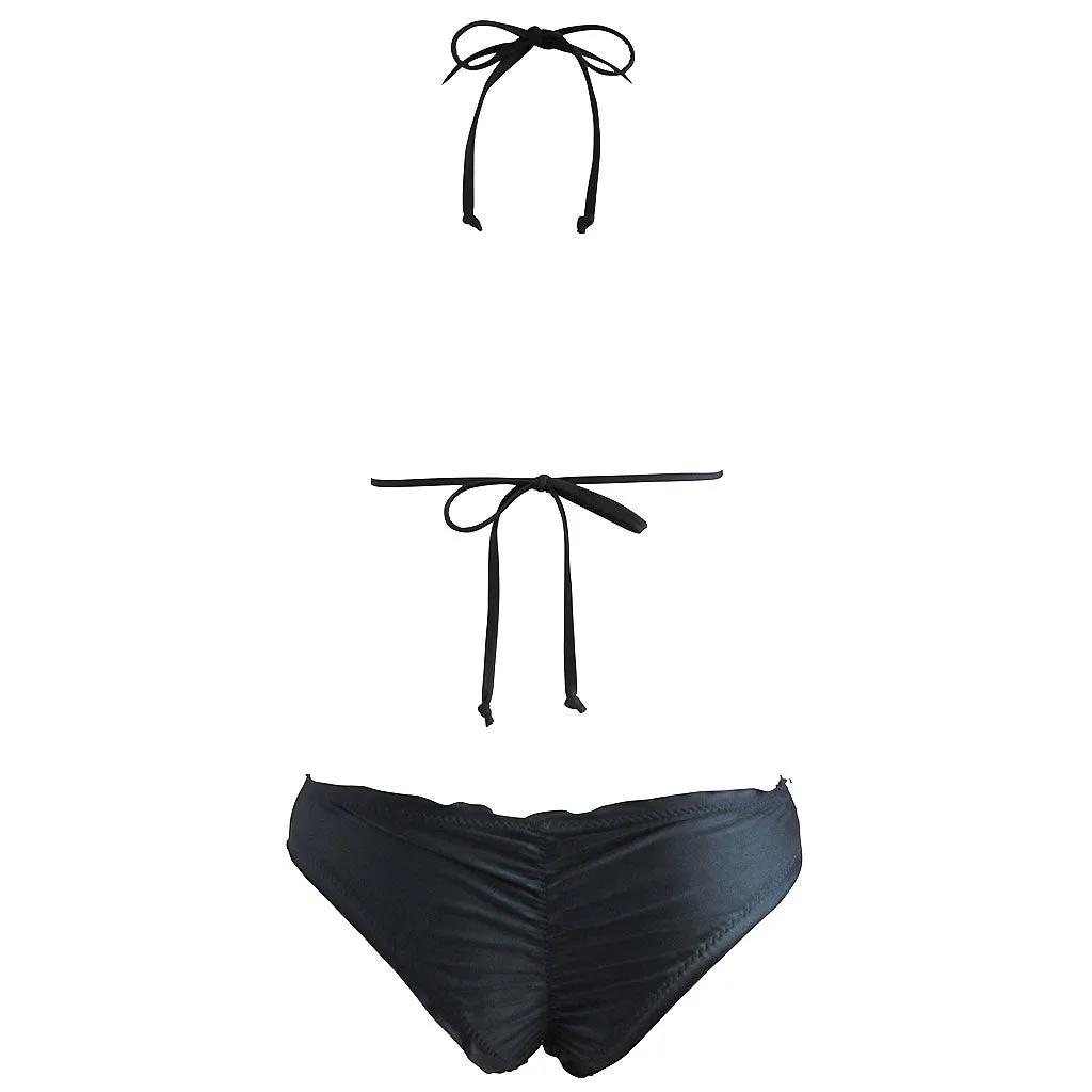 Linda Embroidered Floral Triangle Bikini