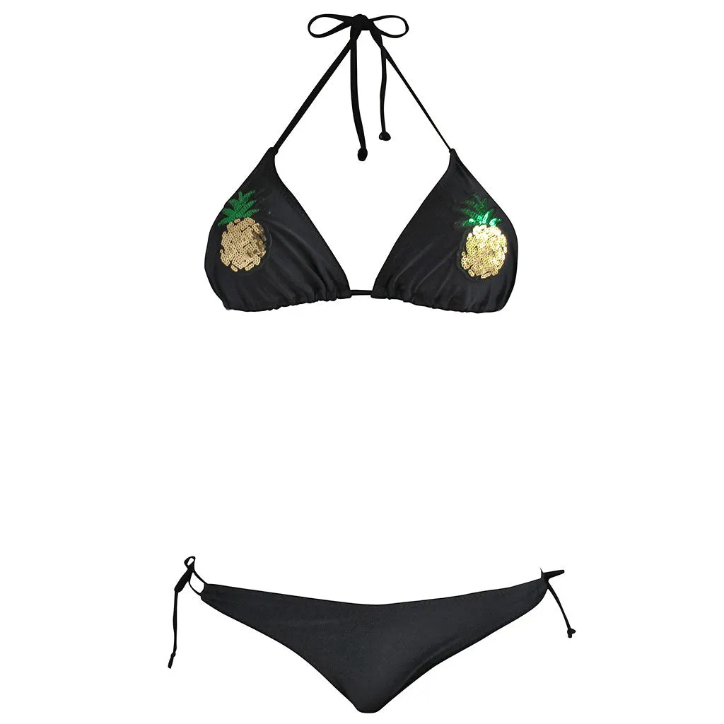 Linda Pineapple Triangle Bikini