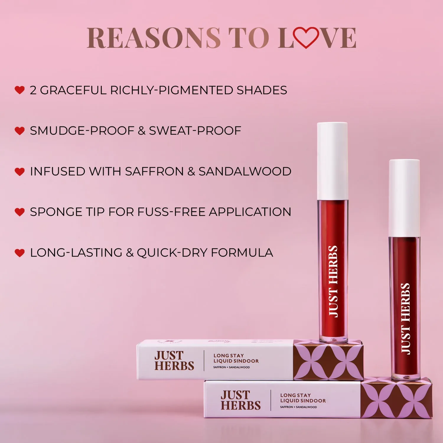 Long Stay Liquid Sindoor with Saffron and Sandalwood : 5 ml