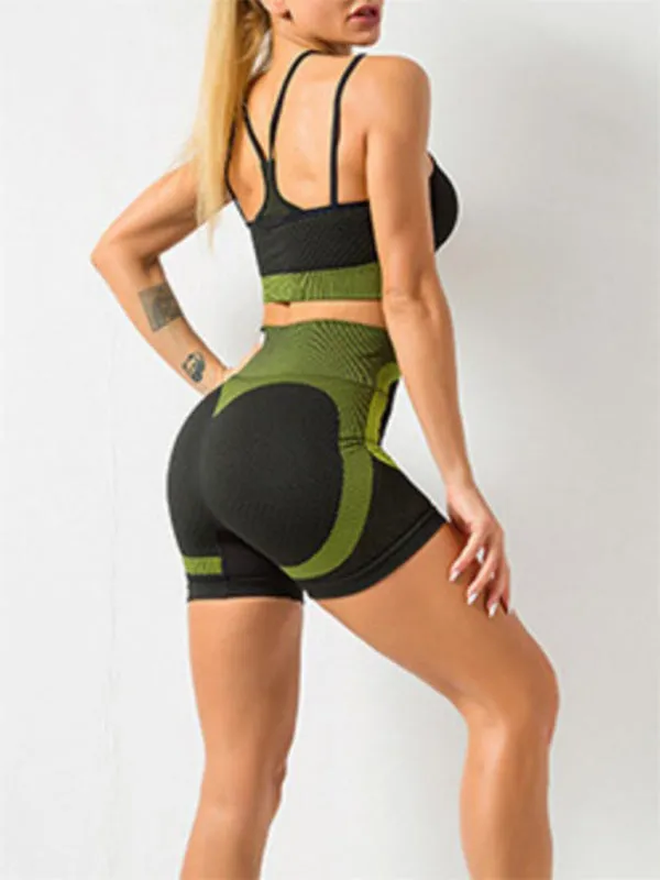 Luna Quick Dry Women's Gym Shorts Top Set