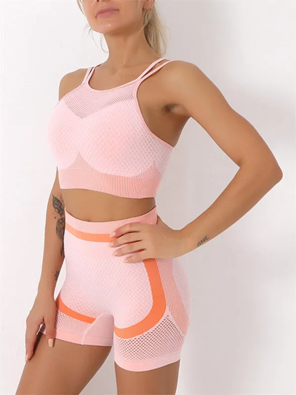 Luna Quick Dry Women's Gym Shorts Top Set