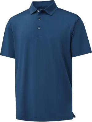 M MAELREG Golf Shirts for Men Dry Fit Moisture Wicking Performance Solid Collared Casual Mens Polo Shirts Short Sleeve