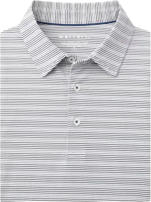 M MAELREG Mens Golf Shirts Dry Fit Moisture Wicking Performance Sports Short Sleeve Striped Collared Polo Shirts for Men