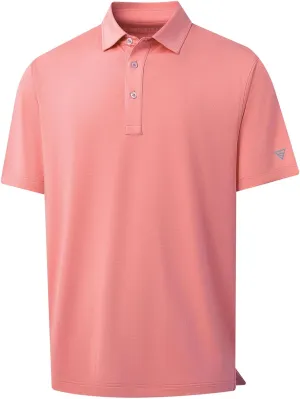 M MAELREG Mens Golf Shirts Moisture Wicking Dry Fit Business Casual Stretch Jacquard Short Sleeve Golf Polo Shirts for Men