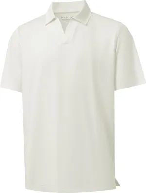 M MAELREG V Neck Polo Shirts for Men Performance Casual Moisture Wicking Mens Golf Polo Shirts Short Sleeve with Collar