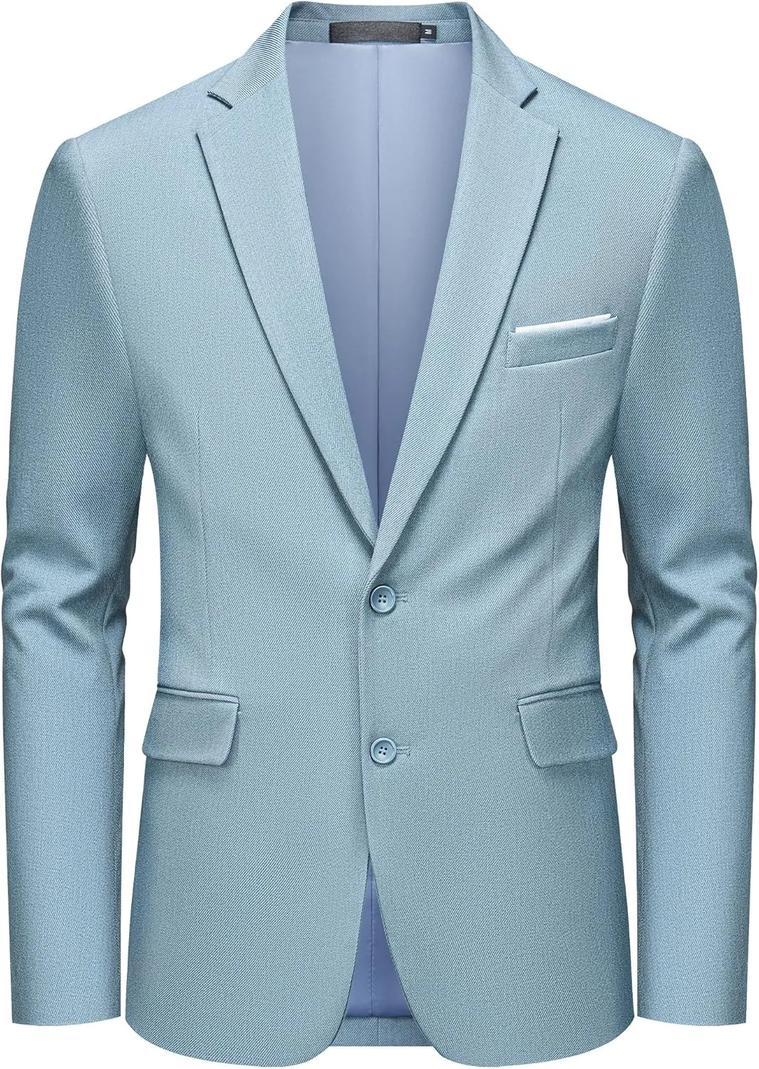 MAGE MALE Men's Two Button Blazer Casual Sport Coats Solid Color Suit Jacket