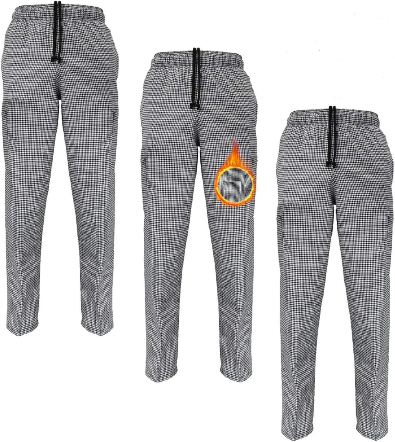 M&M SCRUBS Unisex Classic Chef Pants