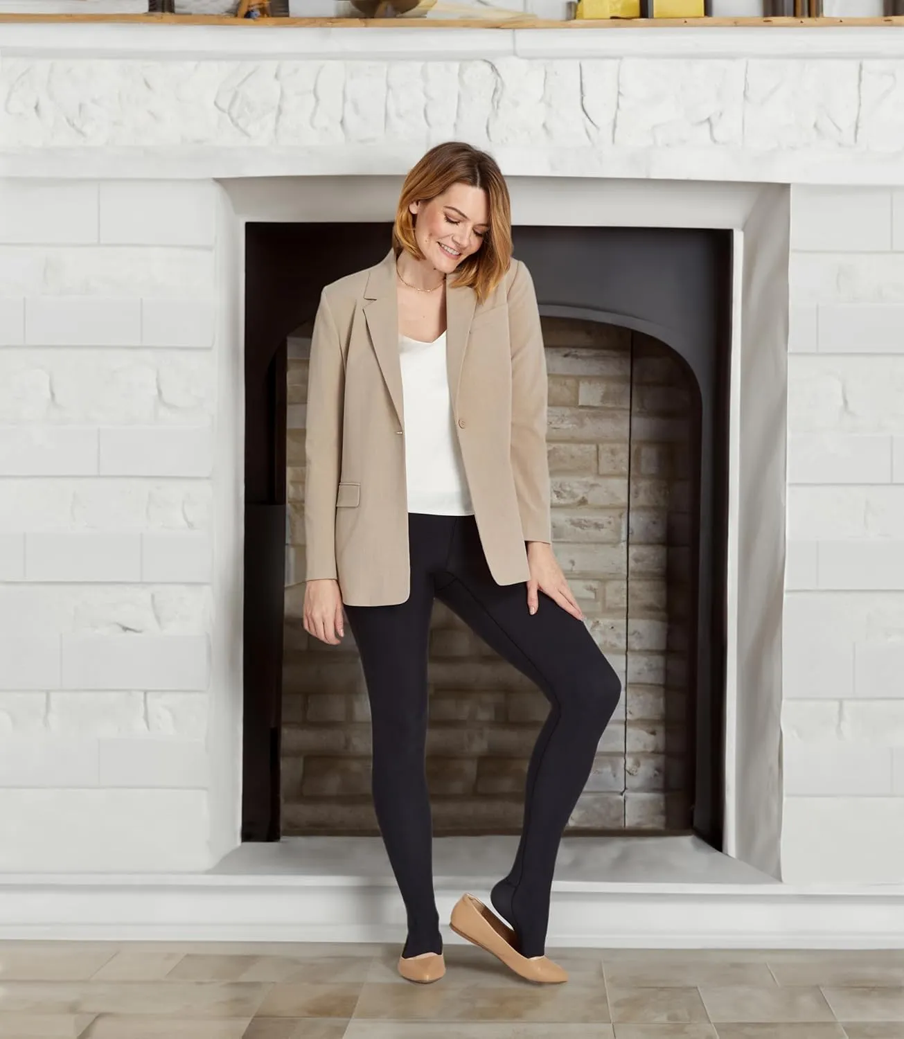 MARENA LIEMLES Lipedema Early-State Everyday Management Legging with Flexfit Comfort Ankle, 15-20 mmHg Compression