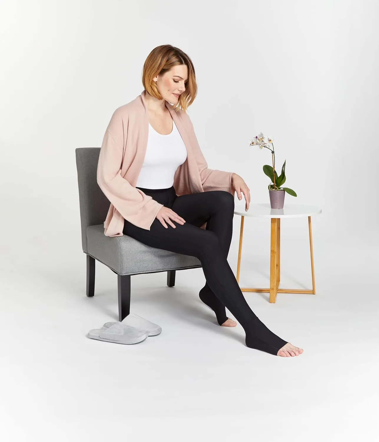 MARENA LIEMLES Lipedema Early-State Everyday Management Legging with Flexfit Comfort Ankle, 15-20 mmHg Compression