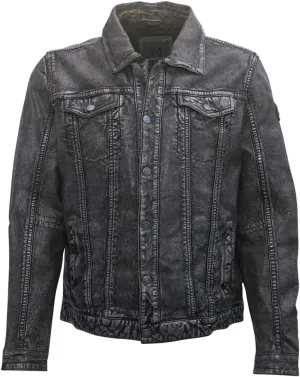 Mauritius Men's Genuine Leather Jean Jacket