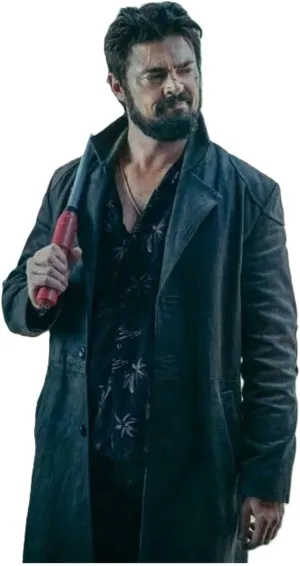 Mens Black Leather Winter Trench Coat Gothic Long Trench Long Duster Steampunk Coats