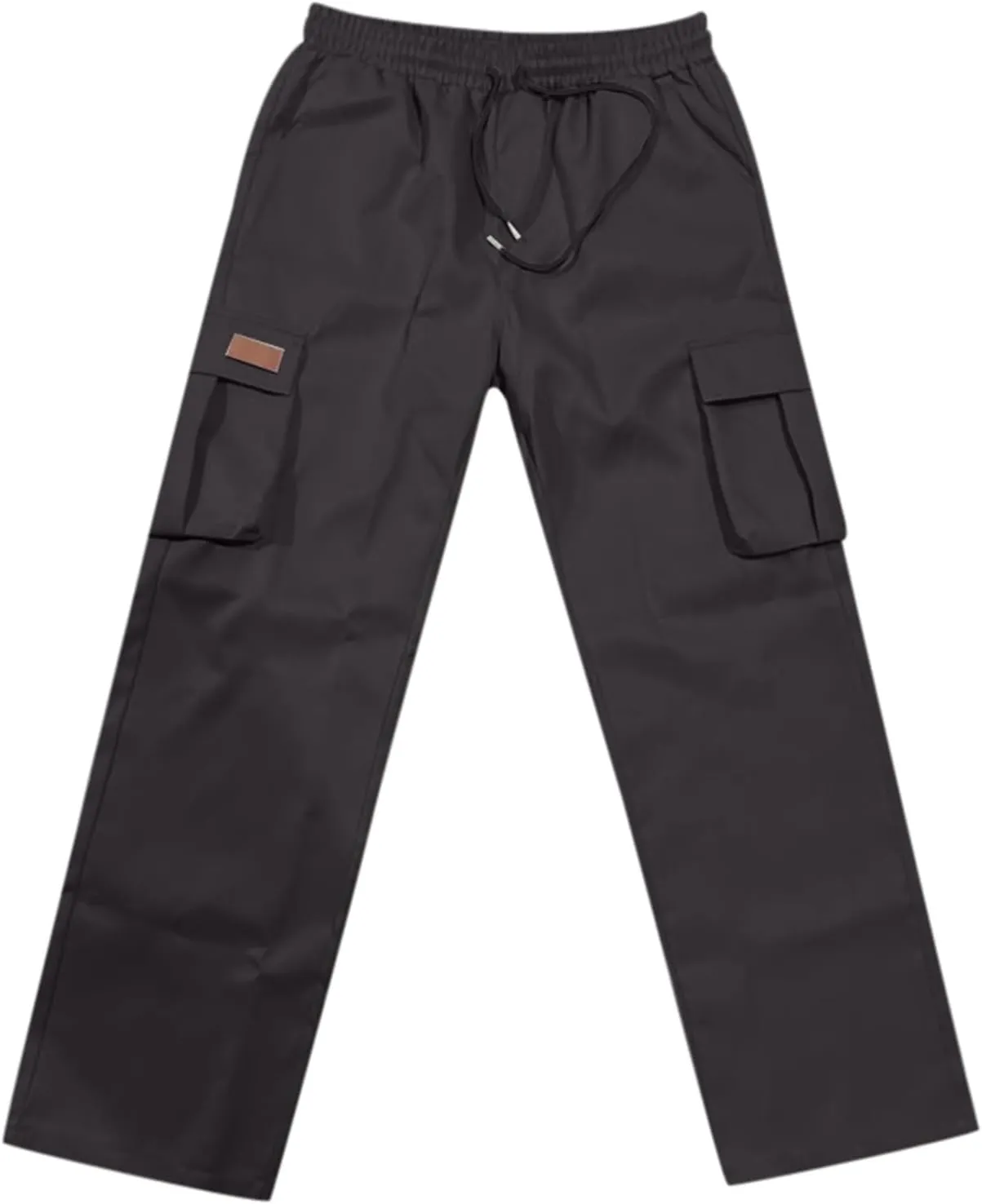 Mens Cargo Pants Casual Joggers Elastic Waist Drawstring Tapered Sweatpants for Men with Multi Pockets