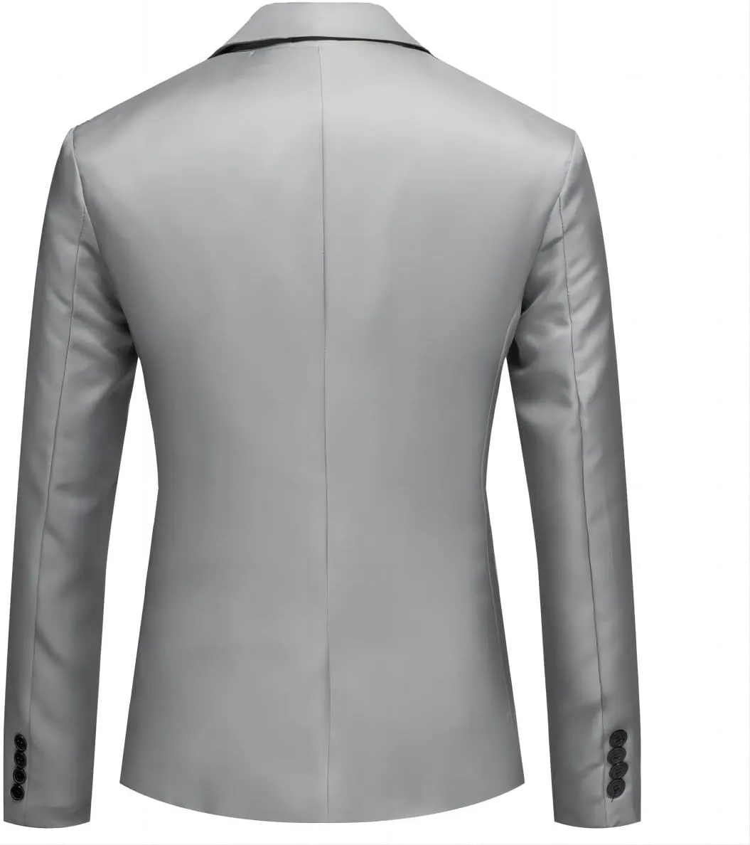 Men's Casual Sport Coats Lightweight Blazer Suit Jacket Slim Fit 1 Button Daily