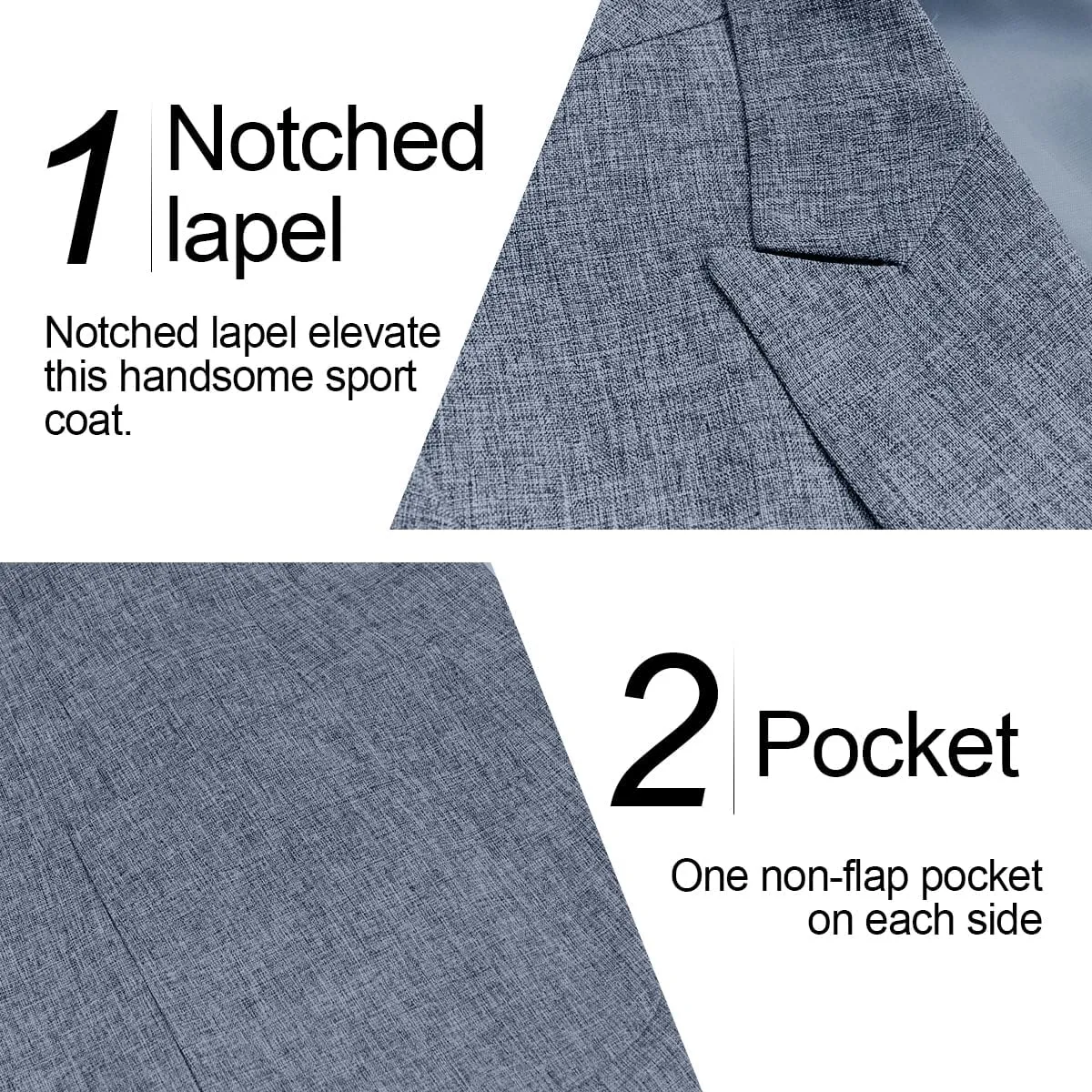 Men's Causal Suit Blazer Slim Fit Sport Jackets for Men Two Button Business Wedding Party Banquet