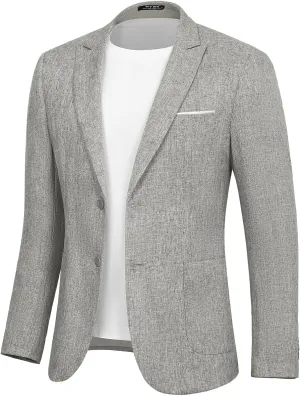 Men's Causal Suit Blazer Slim Fit Sport Jackets for Men Two Button Business Wedding Party Banquet