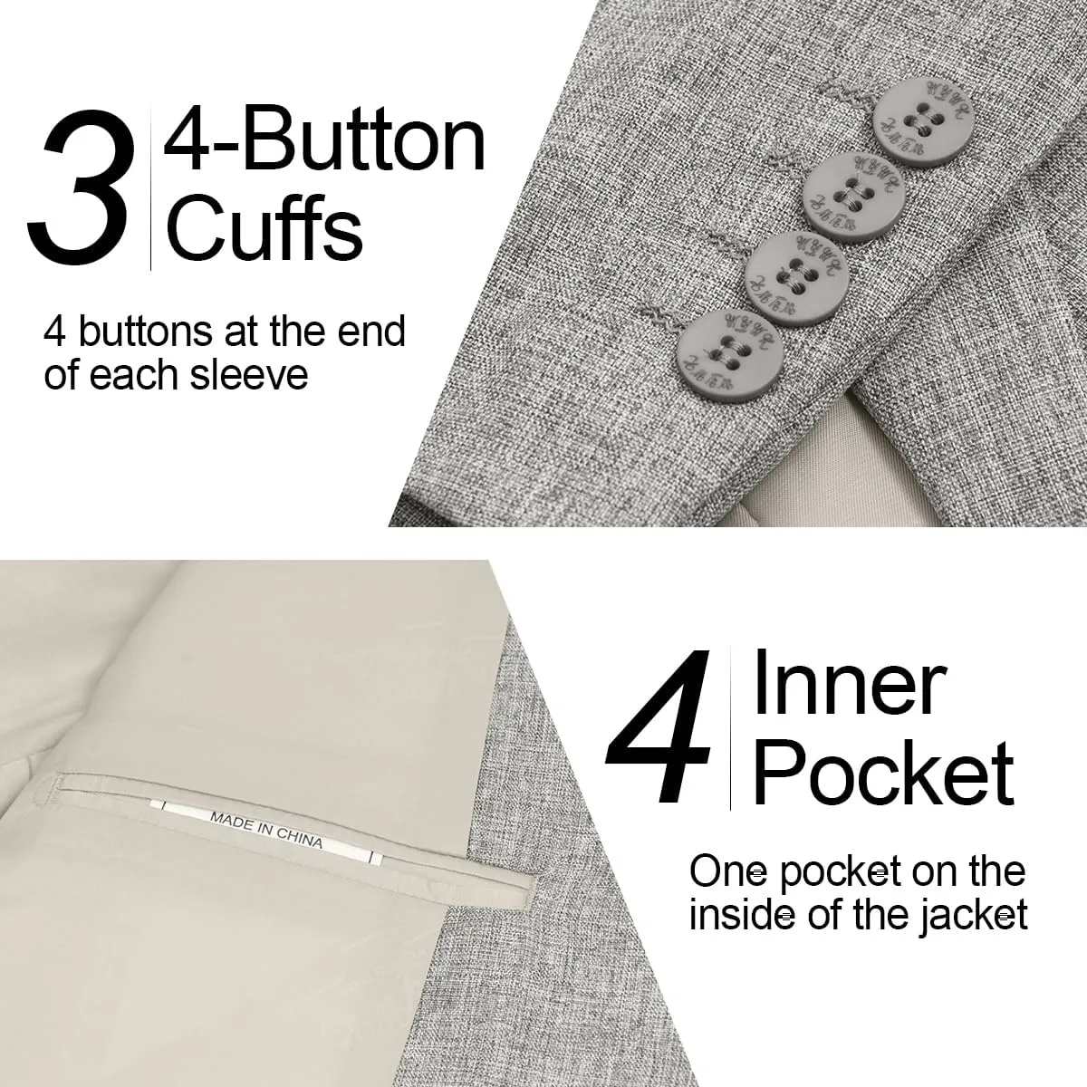 Men's Causal Suit Blazer Slim Fit Sport Jackets for Men Two Button Business Wedding Party Banquet