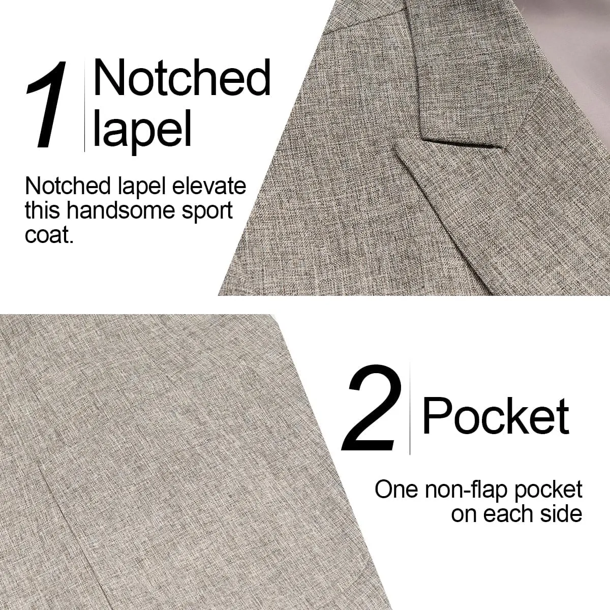 Men's Causal Suit Blazer Slim Fit Sport Jackets for Men Two Button Business Wedding Party Banquet