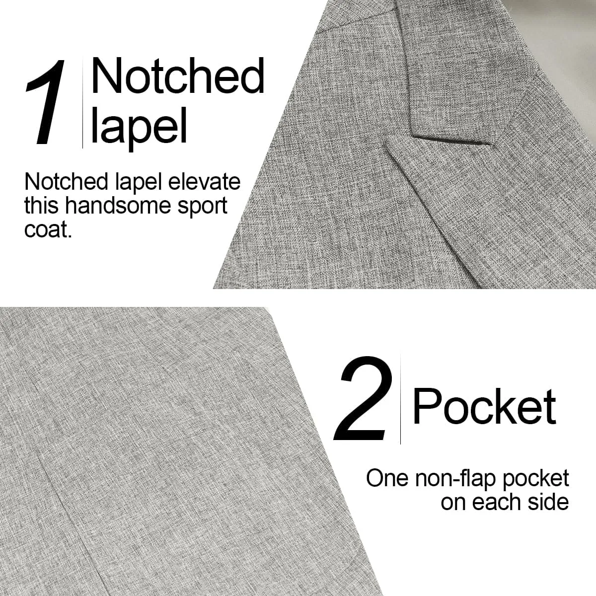 Men's Causal Suit Blazer Slim Fit Sport Jackets for Men Two Button Business Wedding Party Banquet