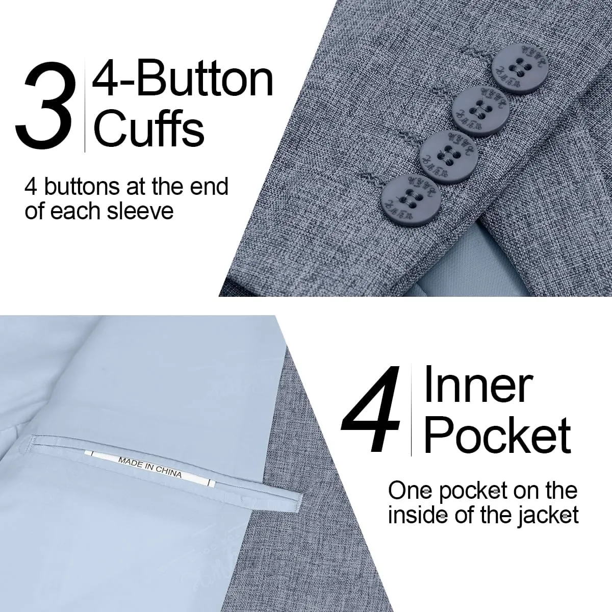 Men's Causal Suit Blazer Slim Fit Sport Jackets for Men Two Button Business Wedding Party Banquet