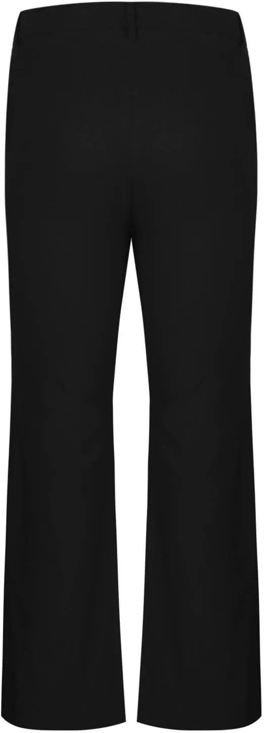 Mens Flared Pants with Belt Loops and Pockets Fashionable Wide Leg Trousers for Formal and Casual Wear