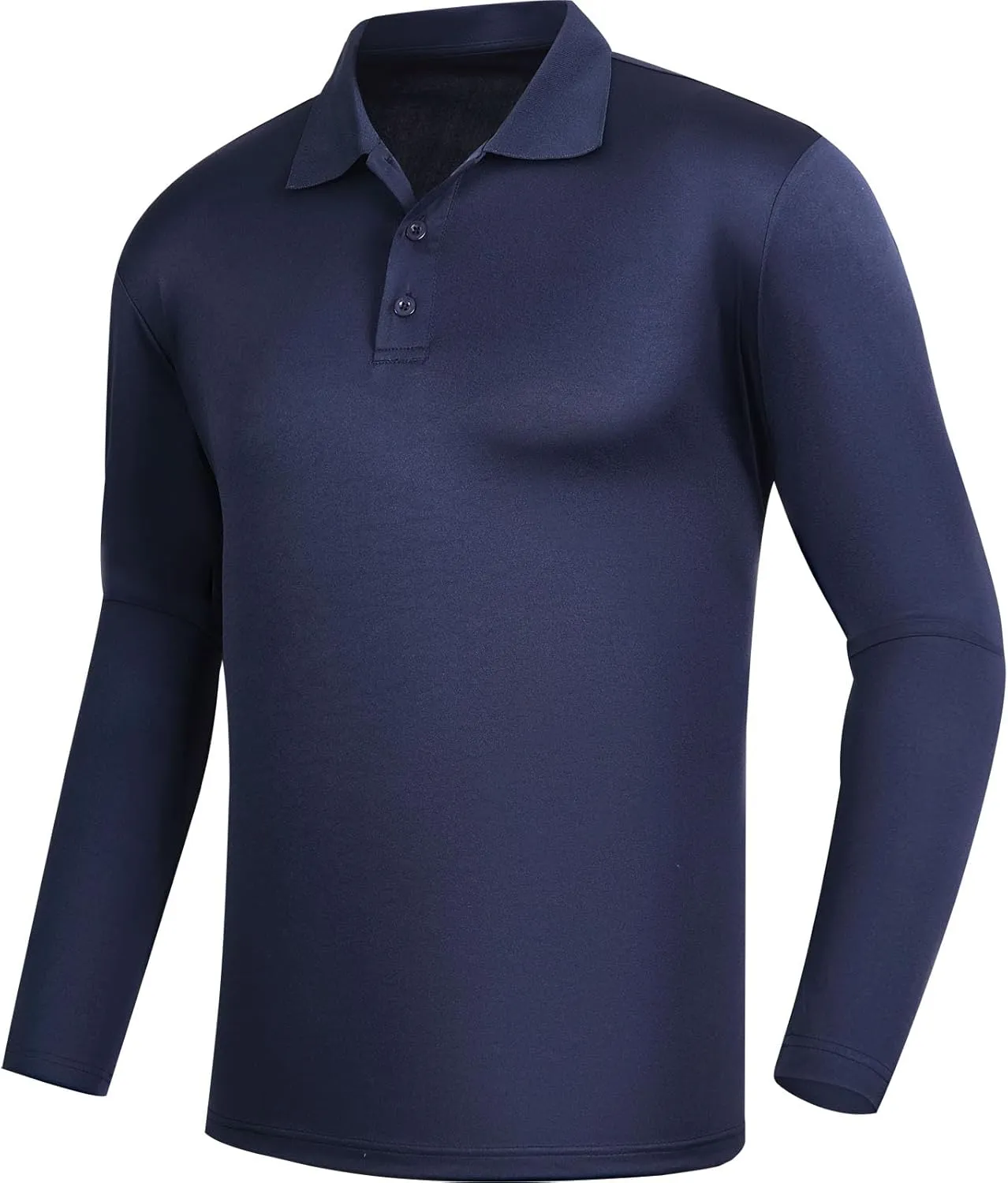 Men's Golf Polo Shirts,1 Pack/4 Pack Long Sleeve Quick Dry Athletic Casual Performance Collar Shirts for Men