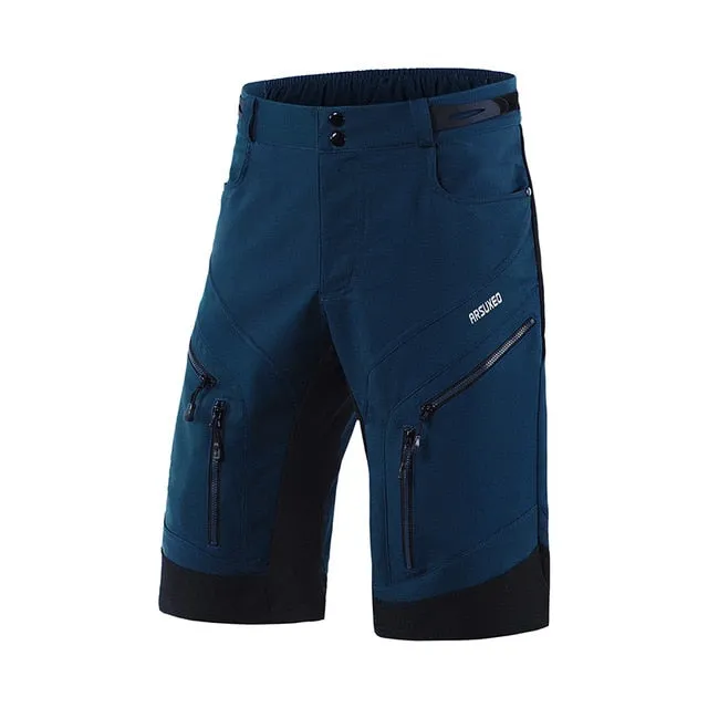 Mens MTB Cycling Shorts 5D Gel Padded Cycling Breathable Underwear Mountain Bike Loose Outdoor Downhill Shorts Mens Biker Shorts