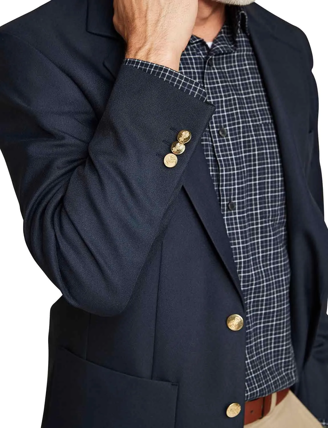 Men's Single Breasted Classic Oxford Regular Fit Blazer Formal or Casual Wear